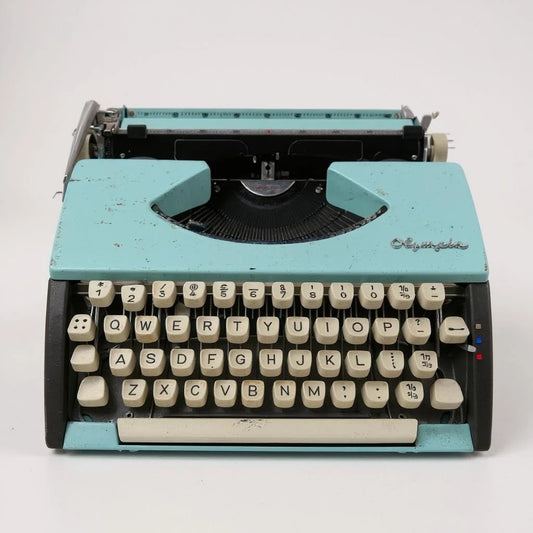 Mid Century Vintage Olympia Portable Typewriter