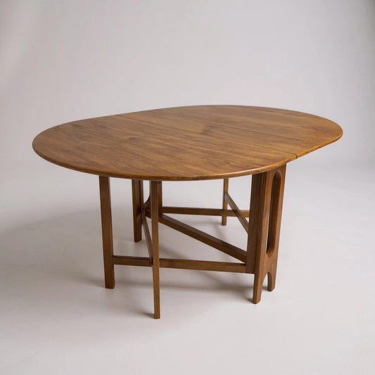 Mid Century McIntosh Drop Leaf Dining Table – Teak Gateleg Table 1960s Extendable Vintage