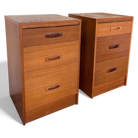 Pair of Teak Bedside Cabinets – Mid-Century Modern Design