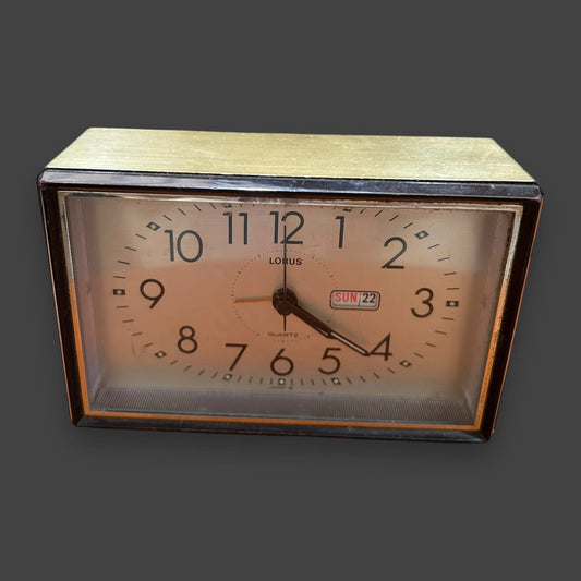 Mid Century Lorus Table Clock