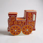 Vintage 1960s Carlton Ware Orange Ceramic Train Money Box | Mid Century Piggy Bank