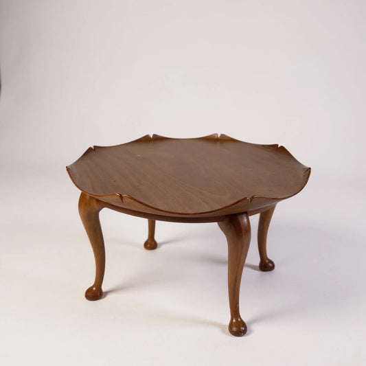 1950s Teak Coffee Table – Lotus Leaf Shape Mid-Century Vintage Coffee Table