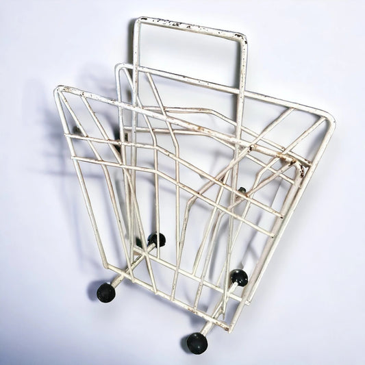Mid Century Sputnik Magazine Storage Rack