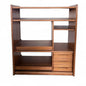 German Retro Media Unit | 1960s Modular Teak Shelving | Mid-Century Storage