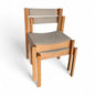 Set of Clive Bacon Beech Stacking Chairs | Mid-Century Modern Design