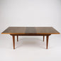 Mid Century Modern Alfred Cox Walnut & Rosewood Extending Dining Table