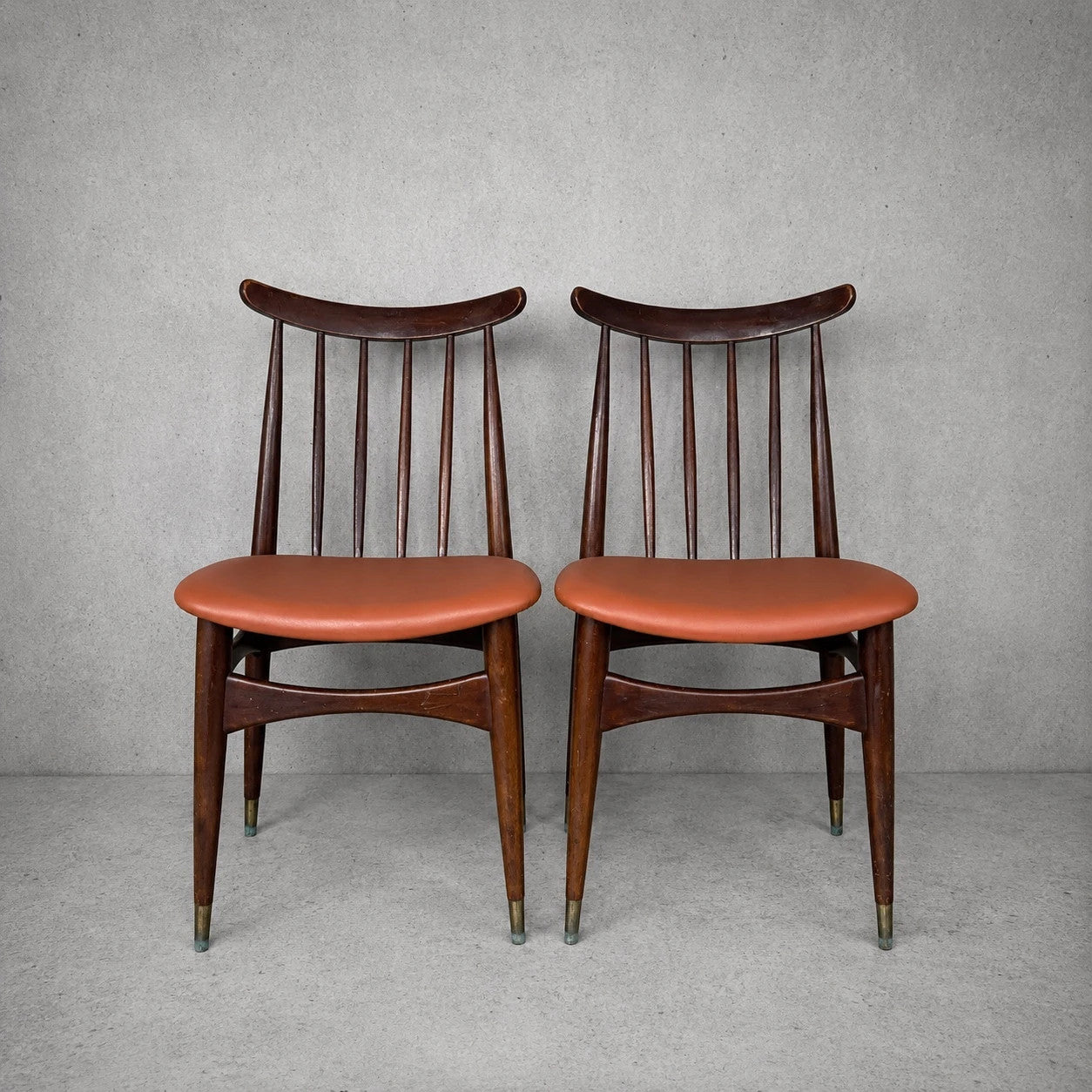 Mid Century Eliot’s of Newbury Teak Dining Chairs – Pair