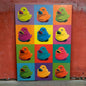 Vintage 90s Ikea Rubber Ducks Pop Art Picture Frame