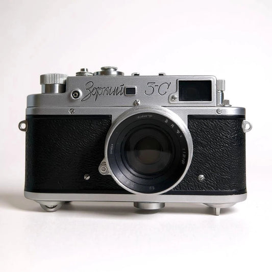 Vintage 1950s Zorki 3C 35mm Rangefinder Film Camera