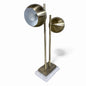 Vintage Brass Eyeball Lamp – Mid-Century Modern Dual Orb Table Lamp on Marble Base