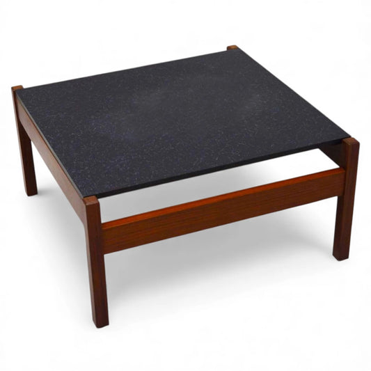 Mid Century Guy Rogers Teak & Black Formica Coffee Table