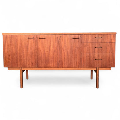 Mid-Century Teak Sideboard – Compact 1960s Vintage Credenza