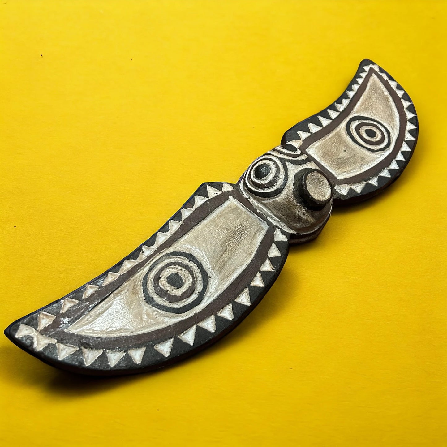 Vintage 1950s African Bat Wall Mask