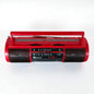 Vintage Red Portable Radio | Retro AM/FM Radio | 1980s Academy Boombox Style
