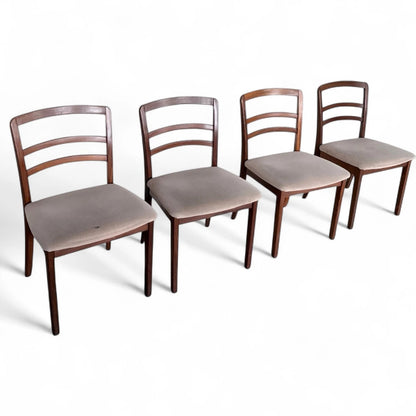 Set of 4 G Plan Ladder Back Dining Chairs | Mid-Century Teak
