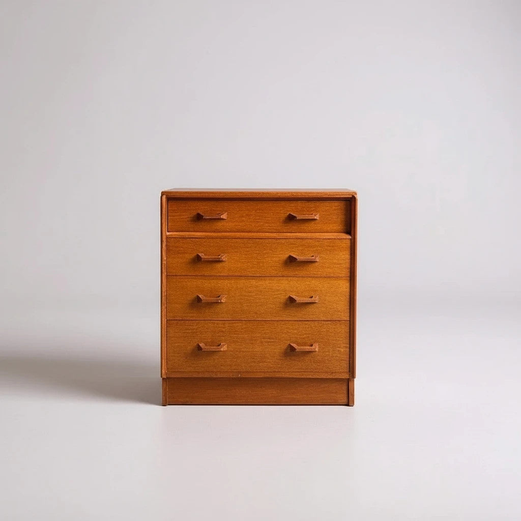Mid-Century G-Plan Brandon Chest of Drawers – 1950s Blonde Oak