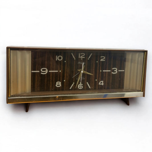 Mid Century Brown Rhythm Japanese Clock