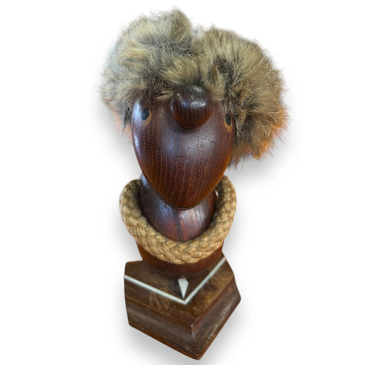 Mid Century Hans Bolling Wood Figure