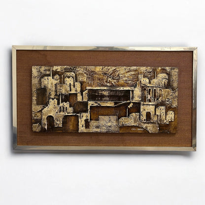 Mid Century Cyril Barnes Brutalist Abstract Painting