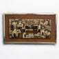 Mid Century Cyril Barnes Brutalist Abstract Painting