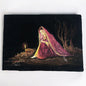Vintage Indian Velvet Painting Picture