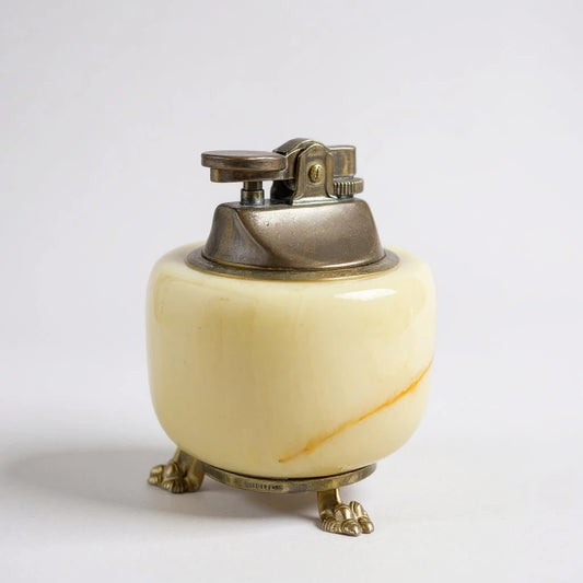 Mid Century Modern Onyx Marble Tabletop Lighter