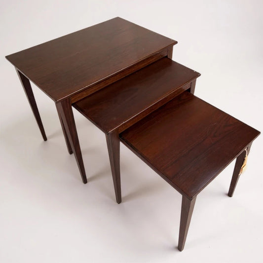 Mid Century Modern Danish Rosewood Nesting Tables
