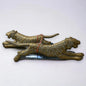 Mid Century Brass Tiger Trivets
