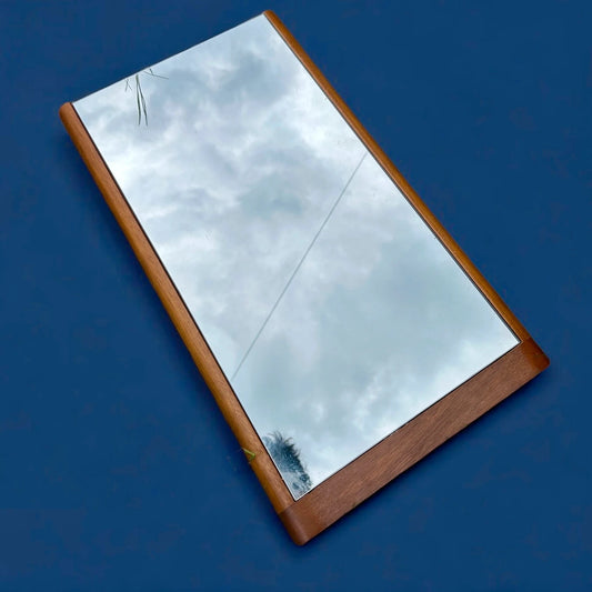 Mid Century Danish Teak Wood Mirror