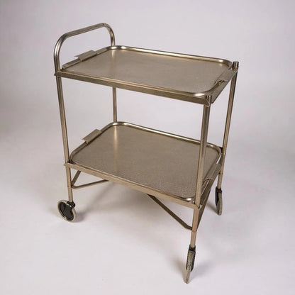 Mid Century Modern Metal Drinks Cart Serving Trolley