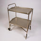 Mid Century Modern Metal Drinks Cart Serving Trolley