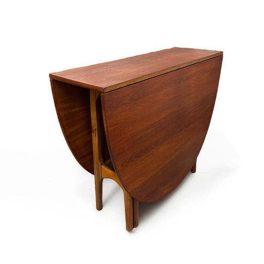 Mid Century Jentique Teak Wood Drop Leaf Table