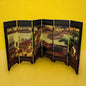 Vintage 1980s Chinese mini folding screen