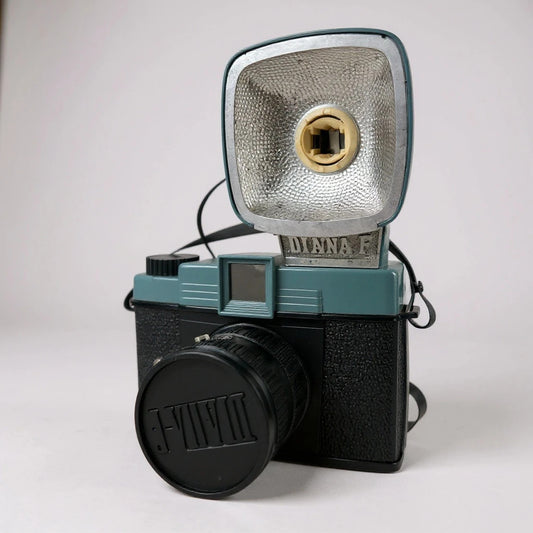Vintage Diana F Camera with Flash – 1960s Hong Kong Medium Format