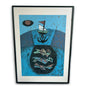 Vintage 1989 Cesar Manrique Abstract Spanish Art Picture Frame