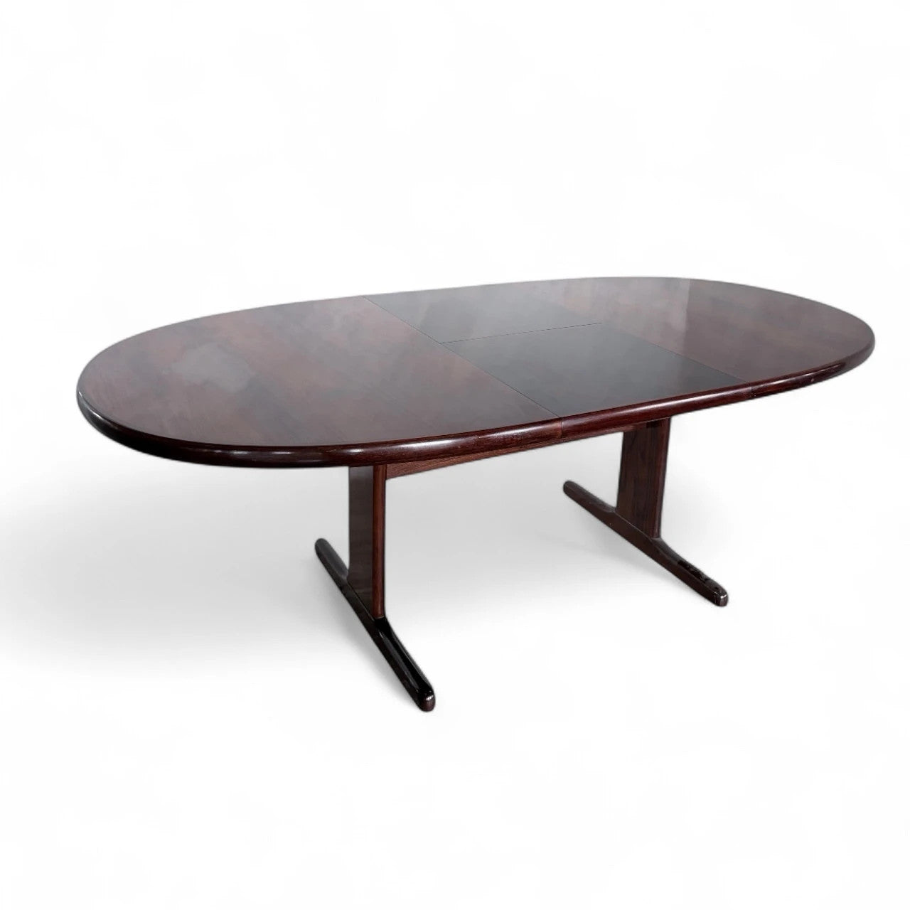 Skovby Rosewood Dining Table | Danish Mid-Century Modern | Extendable Oval Table