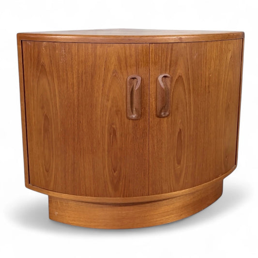 G Plan Teak Corner Bedside Cabinet | Mid-Century Modern Corner Unit