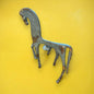 Vintage 1970s Green Bronze Horse