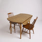 Vintage Drop Leaf Dining Table with Stickback Chairs – Space Saving Kitchen Set