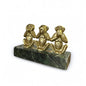 Mid Century Brass Wise Monkeys