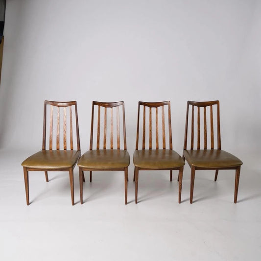 Set of 4 Mid Century G-Plan Fresco Teak Dining Chairs
