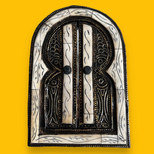 Vintage 1970s Moroccan Window Mirror