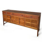 Mid Century Modern Nathan Squares Teak Sideboard Credenza Buffet