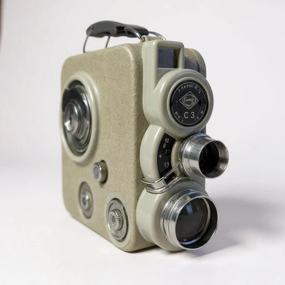 Vintage 1950s EUMIG C3 double 8mm Movie Film Camera