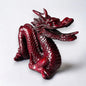 vintage 1970s Chinese red dragon sculpture