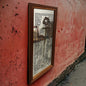 Vintage 1960s Alphonse Mucha Four Seasons Autumn Long Mirror