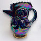 Vintage 1960s Iridescent Ceramic Cockerel Jug