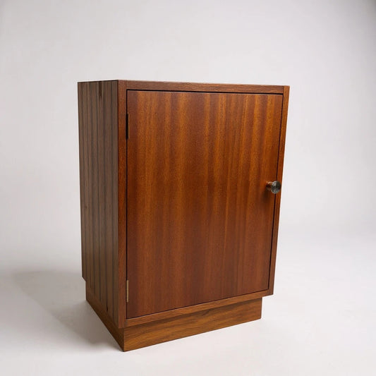 Vintage Mid Century Modern Bedside Cabinet – Dragon Scale Pattern