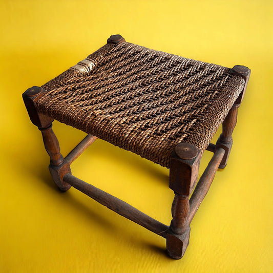 Mid century wicker stool