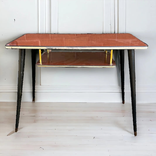 Mid-Century Coffee Table With Magazine Rack